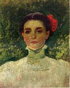 Frank Duveneck Portrait of Maggie Wilson oil painting on canvas